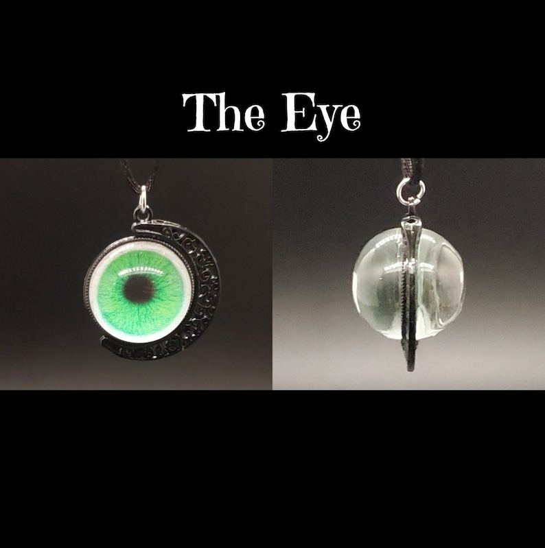 Spinning Double Sided Eye Witch Necklace image 2