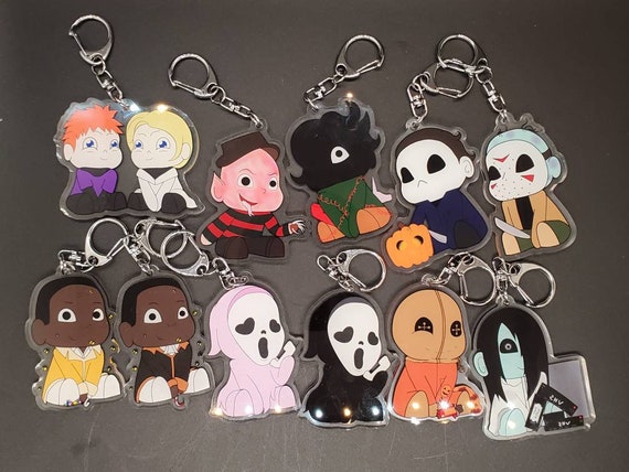 Horror House Acrylic Keychains