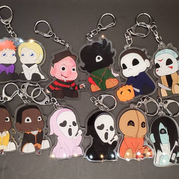 Horror House Acrylic Keychains