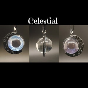 Spinning Double Sided Eye Witch Necklace Celestial