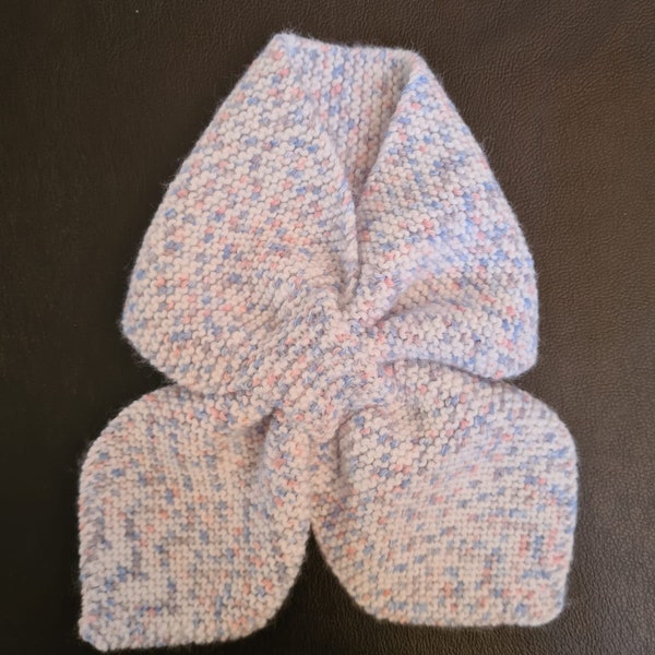 Écharpe feuille tricot enfant du 1 mois au 4 ans