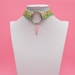 O-Ring Choker, Kawaii Avocado, Cute Avocado, Lollipop Choker, Kawaii Choker, Avocado Choker, Harajuku Fashion, Y2K, Fairy Kei Fashion-10238