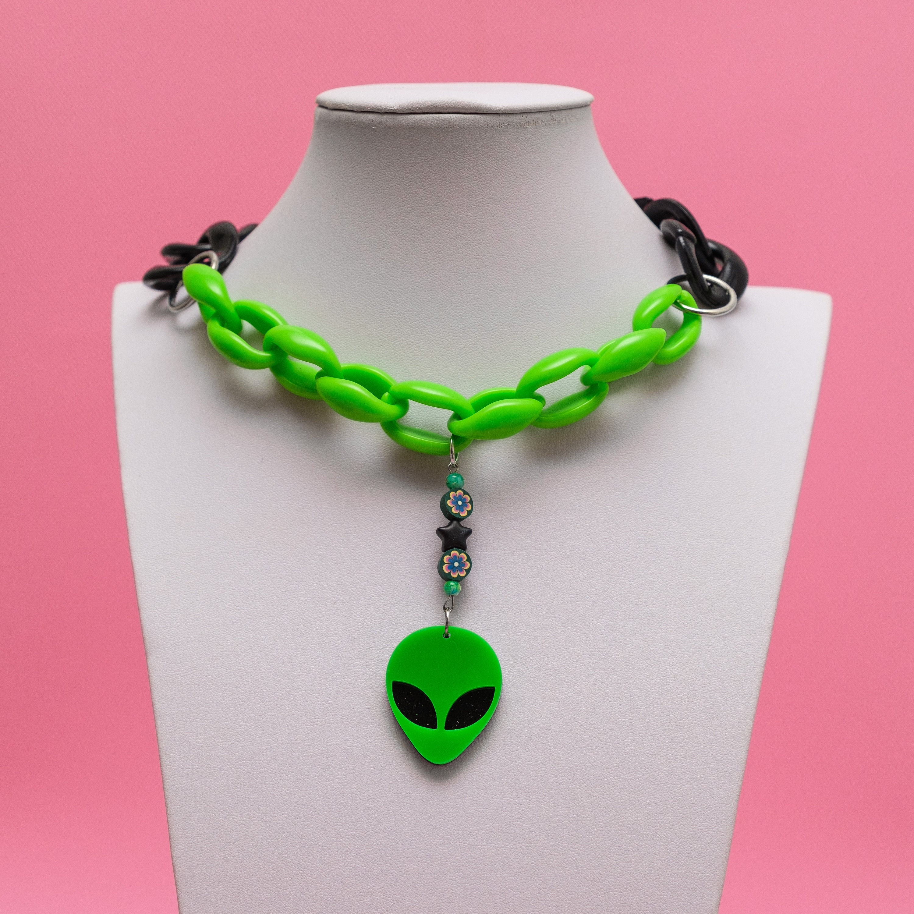 Neon green choker Etsy France