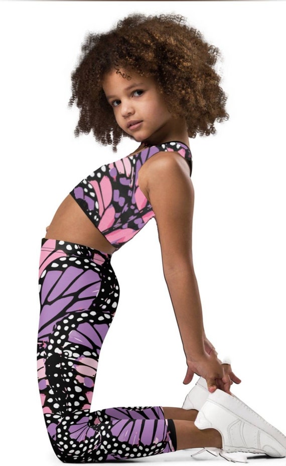 Girls Leggings and Sports Bra Butterfly -  Canada