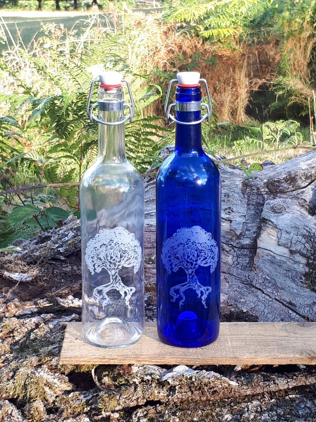 Bouteille Gravée 0.75L Arbre de Vie