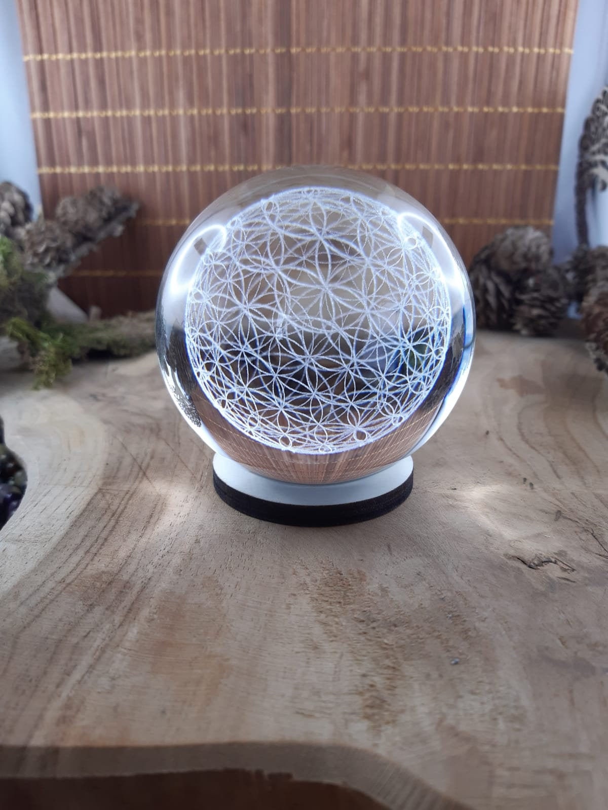 Boule Fleur de Vie 3D 80mm