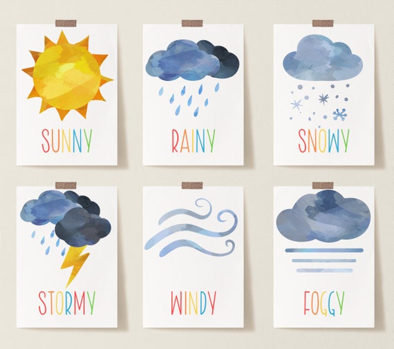 weather flashcards free printable pdf