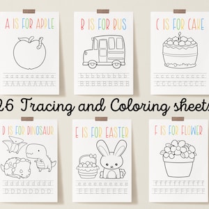 Full Alphabet Home school Tracing Sheets, Alphabet Tracing Sheets, Preschool Tracing Activities, Printable Tracing Sheets, Coloring Pages