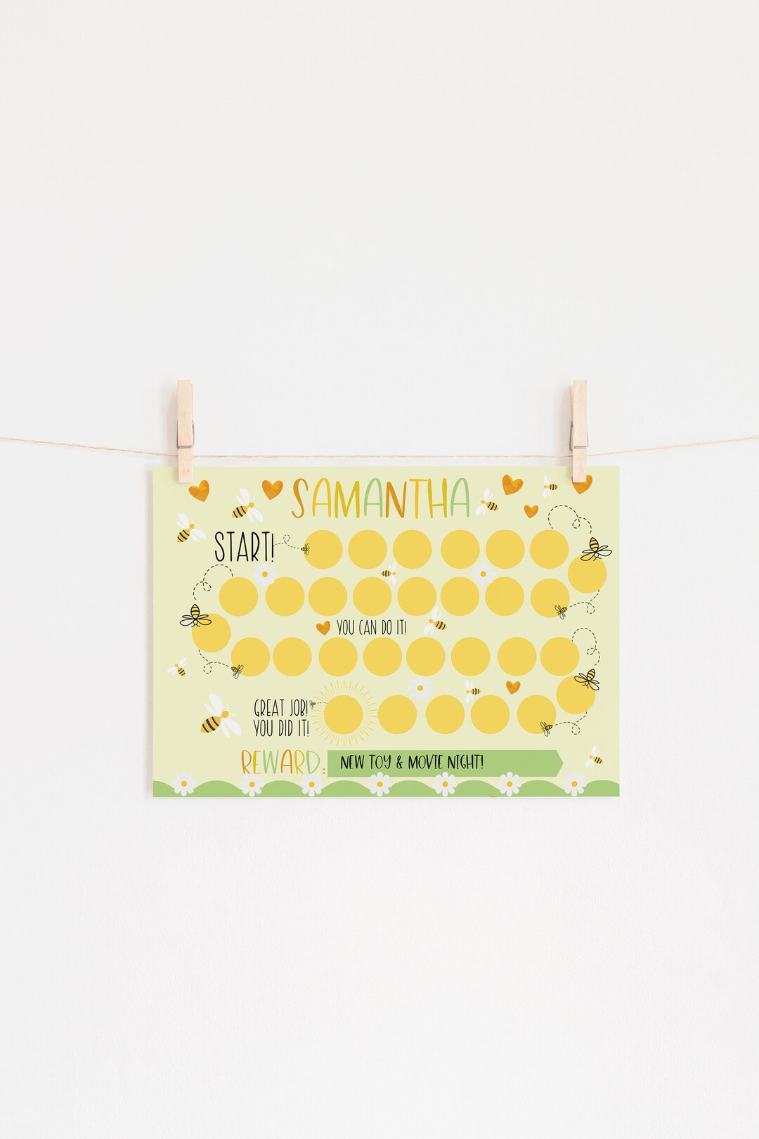 3 Magnetische Belohnungstafeln Für Kinder – Motiv Bleistift „I Can Do It“, Mit Sternen, 28x12 Cm, Für Verhalten & Ziele