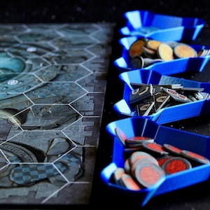 Boardgame Tri-Trays to hold game components Stackable 3D Printed image 8