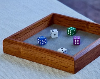 Exotic Hardwood Dice Tray - Handcrafted