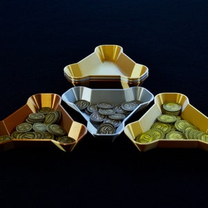 Extra-Large &quot;Money&quot; Tri-Trays (Set of 3) - For Holding Boardgame Components