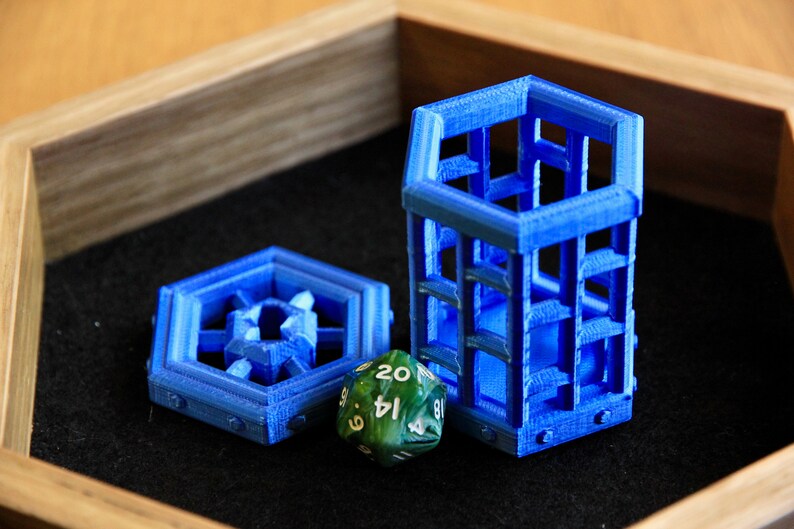 Hexagonal Dice Jail 3D Printed Etsy