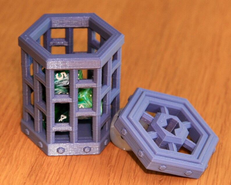 Hexagonal Dice Jail 3D Printed Etsy Australia