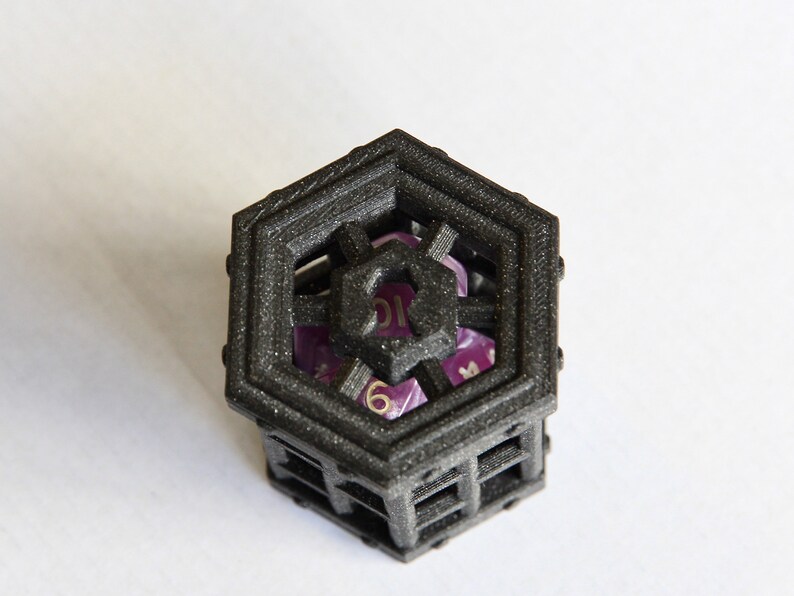 Hexagonal Dice Jail 3D Printed Etsy