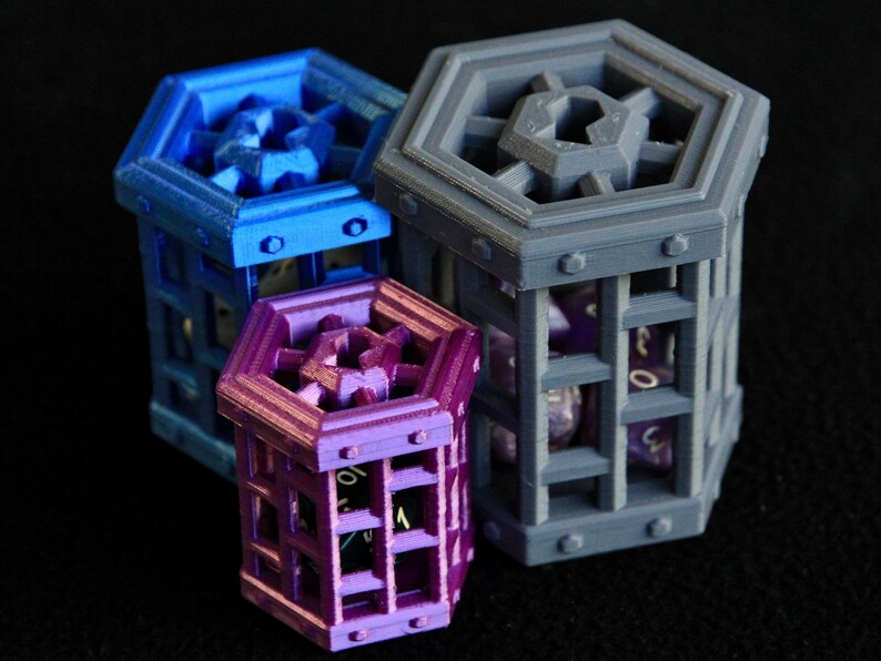 Hexagonal Dice Jail 3D Printed Etsy Australia