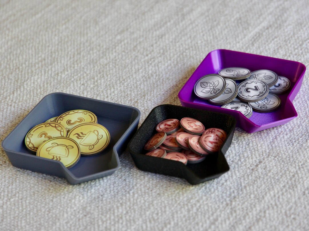 Game Component Trays square 3D Printed Etsy
