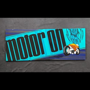 Motor On Unique Hand-painted Sign Art