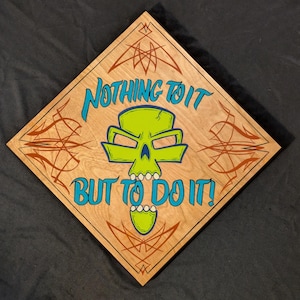 Nichts dazu! Originale, handgemalte inspirierende Schildermalerei und Pinstriping Kunst