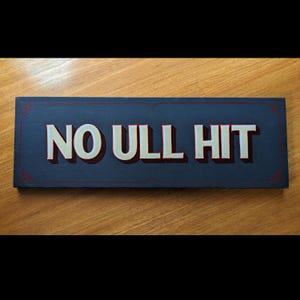 No BS Original Hand-painted Sign Art