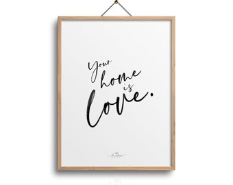 LOVE POSTER, quote poster just love, spiritual quotes art, spiritual poster, quote print love, bedroom wall decor love gifts love wall decor