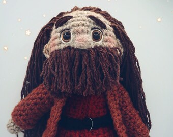 Hagrid Half Giant - Crochet Amigurumi Pattern PDF Instant Download