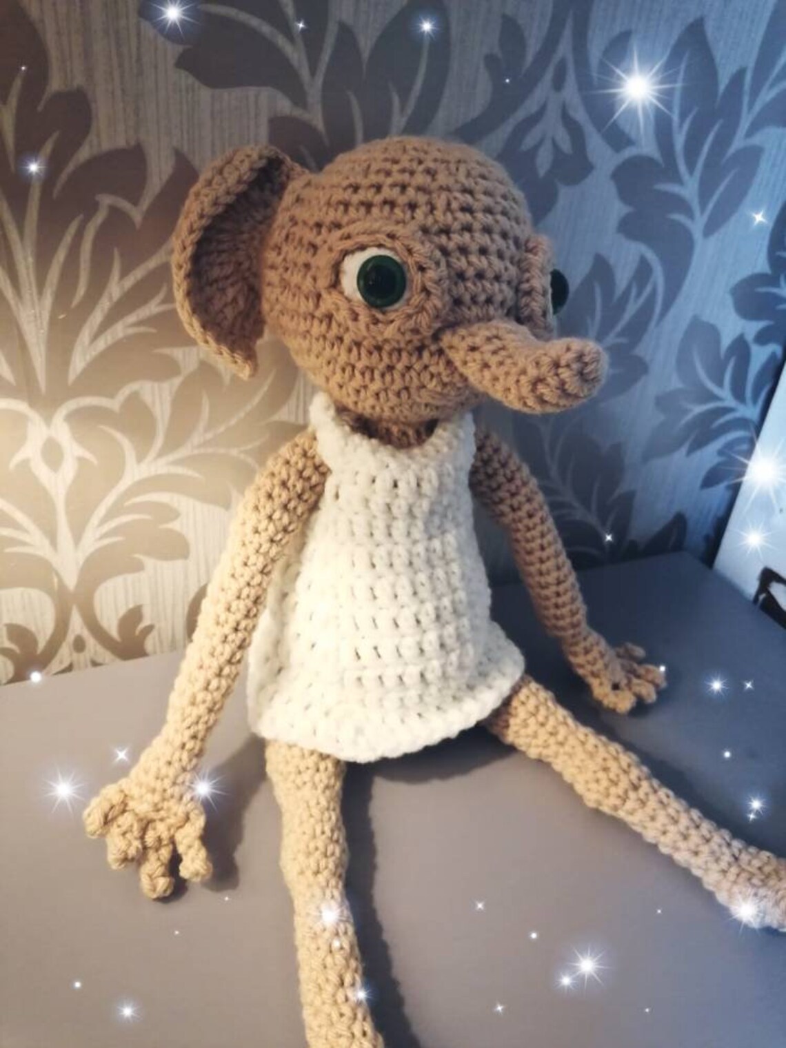 Dobby The House Elf Crochet Stuffed Plush Toy / Harry Potter Etsy
