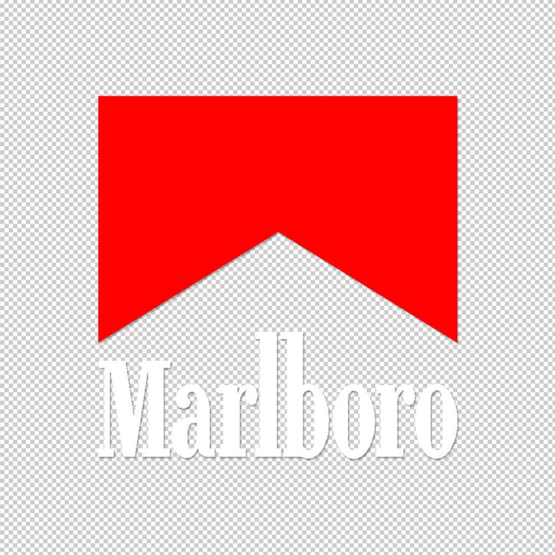 2x Marlboro decals vinyl stickers 3 x 3 Sponsor Etsy
