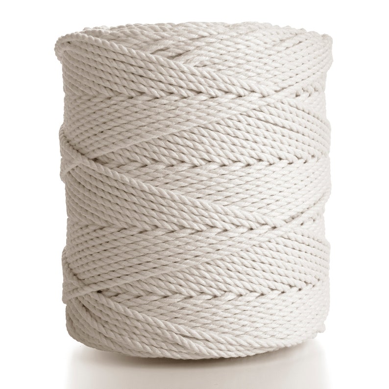 Bulk Macrame Cotton Cord 4mm 3ply 800m 3 Strand Cotton Etsy UK