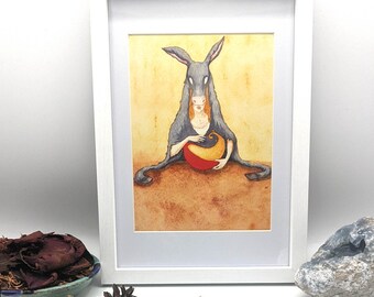 Enchanting Donkey Skin cake scene - Colourful fairy tale poster