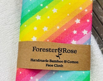 Rainbow and Stars Face Cloth