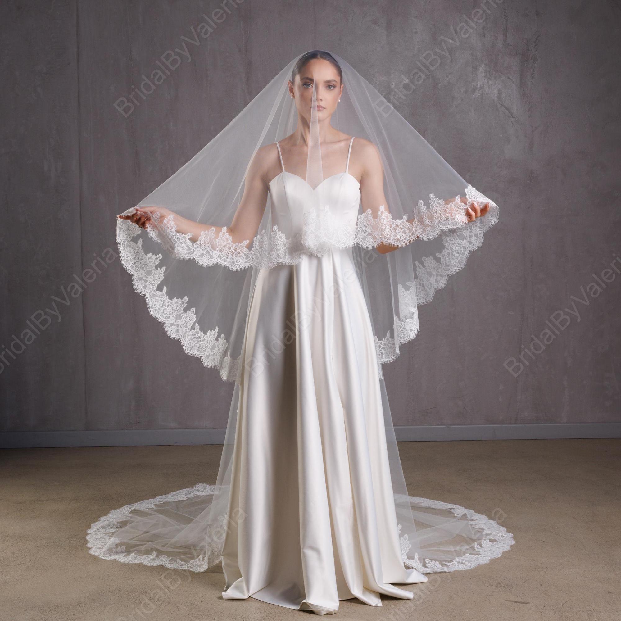 WEDDING  DOUBLE VEIL 60\