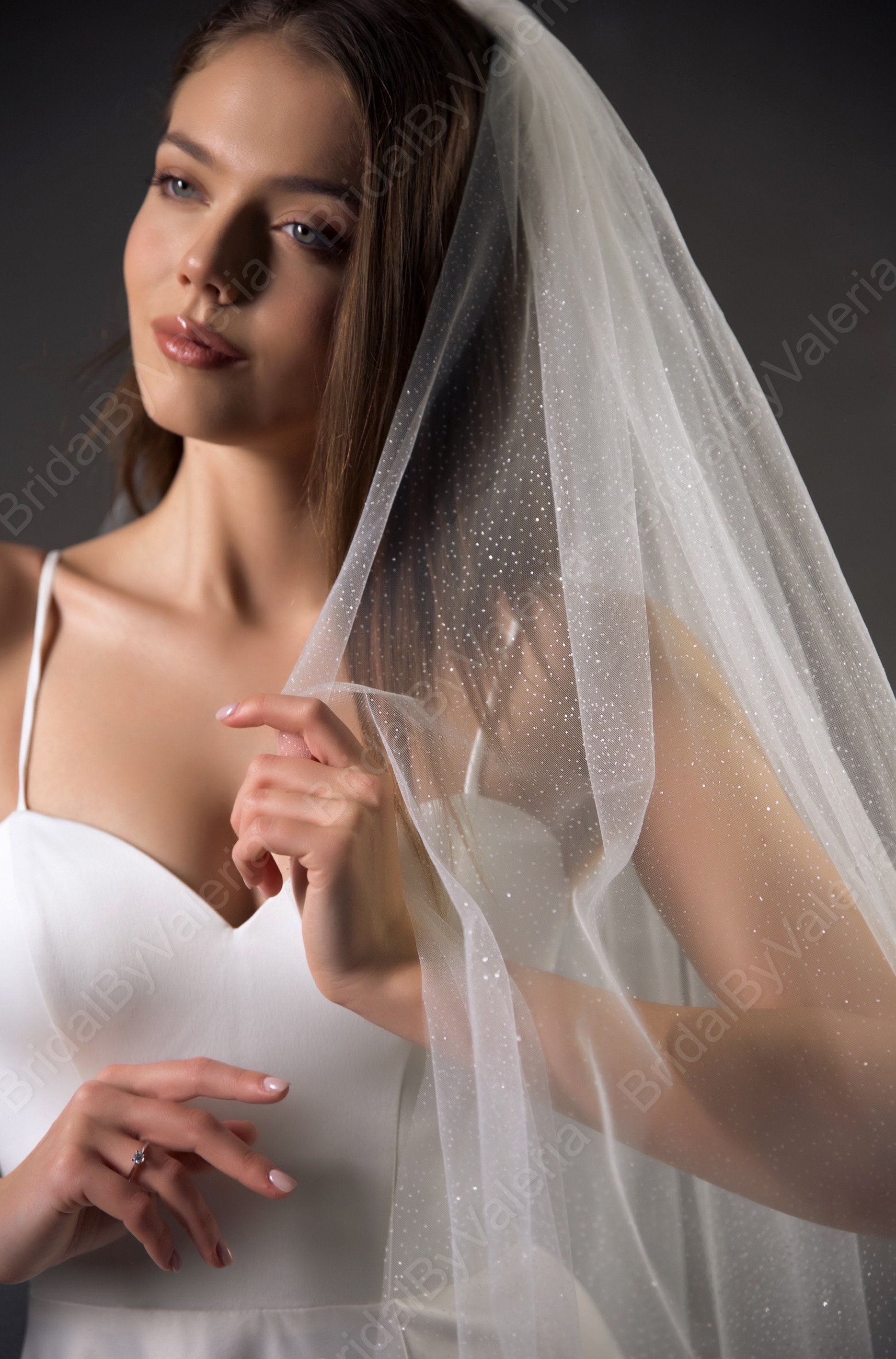 Voile de mariee scintillant voile de mariee en tulle scintillant voile de mariee scintillant cathedrale voile de mariee de 108 pouces de largeur long voile scintillant Etsy France