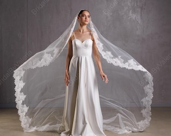 Cathedral Lace Mantilla Wedding Veil: Spanish Style, One Tier