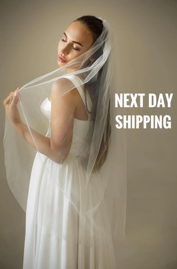 Cathedral veil SIMPLE Plain bridal Wedding Veil WHite, Ivory, diamond  white abusymother veil for wedding