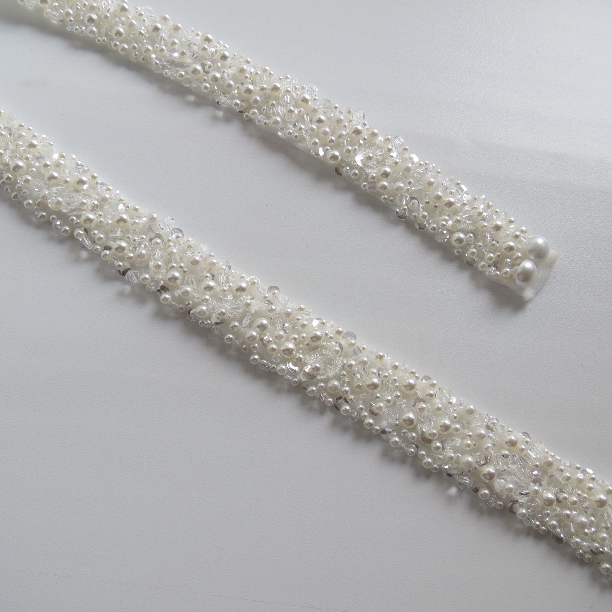 4 Pack Wedding Pearl Belt for Women Dress Rhinestone Bridal