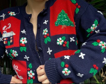 santa cardigan