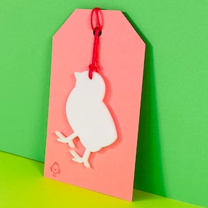 Küken Geschenkanhänger, niedliche Acrylanhänger mit Schnur für Osterfeiern, ideal für Geschenkverpackungen und Goodie Bags, festliche Geschenkverpackung