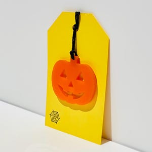 Acryl Jaco-O-Lantern-cadeaukaartje, leuke Halloween-cadeaukaartjes voor traktaties en verrassingen, ideaal voor Trick Or Treat-goodiebags en Boo-mandlabel