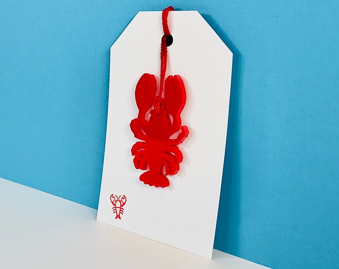 lobster gift tag