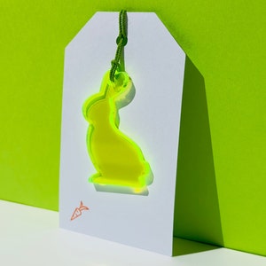 Leuke konijntjes hanglabels voor lente Goodiebags, perfecte paasmandje Tags Cadeaus inpakken, acryl cadeau tags konijn, vrolijk Pasen