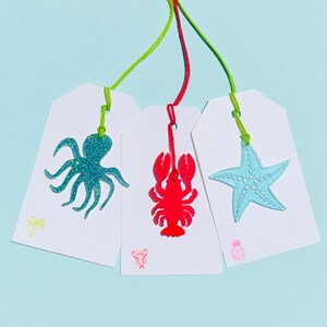 Acryl Ocean Geschenkanhänger Packs, Party Gastgeschenk, Geschenkanhänger, Geschenkverpackung, Pool Party, Acryl Ornament, Tote Tags, Event Gastgeschenke, Acryl Andenken