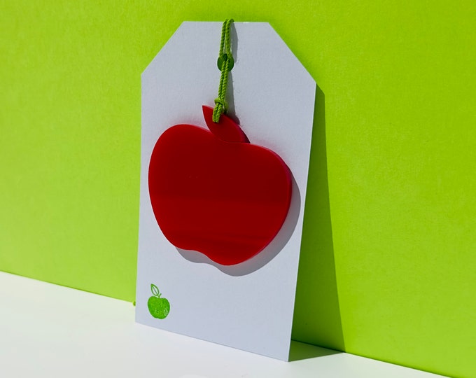 apple gift tag