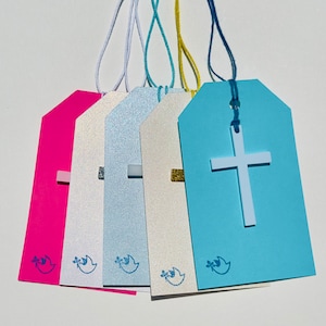 Acryl Kreuz Geschenkanhänger, Kommunion Geschenke, Kommunion, Konfirmation, Allerheiligstes Sakrament, Verpackung Ideen, katholische Kirche, Kreuz