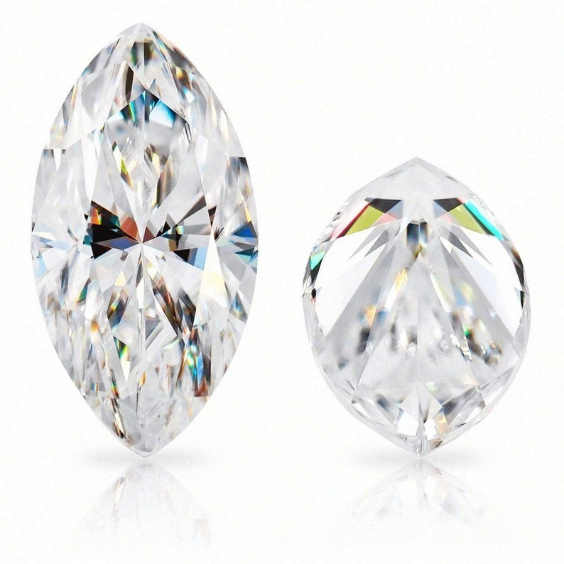 0.80CT White color 10 X 5 MM Moissanite Marquise Cut Gemstone Loose Brilliant Stone By Excellent Cut For Jewelry Making Gift for herhim