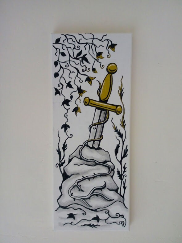 Toile Epée d'arthur