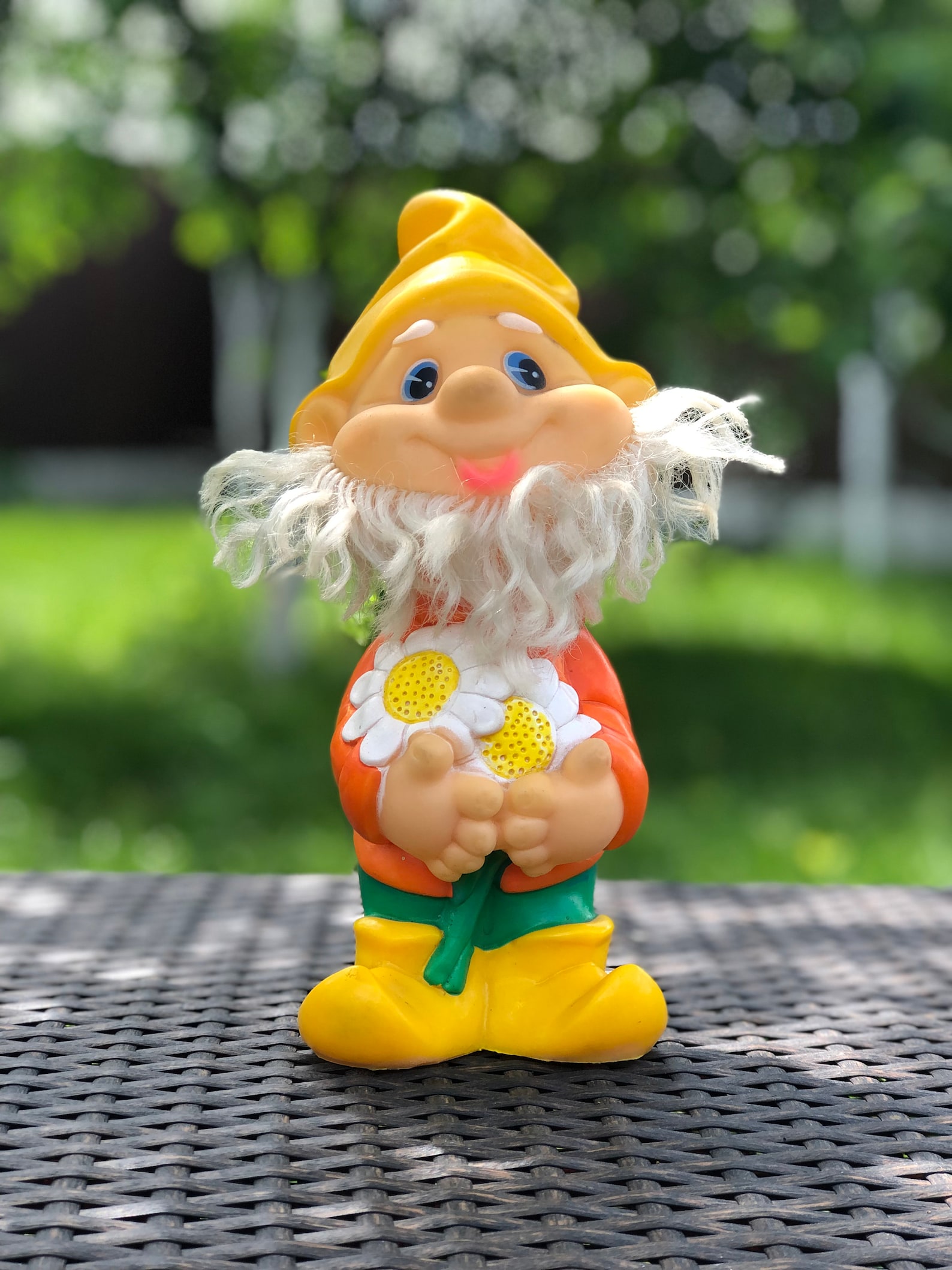 Vintage rubber gnome children's toy gnome gnome with Etsy