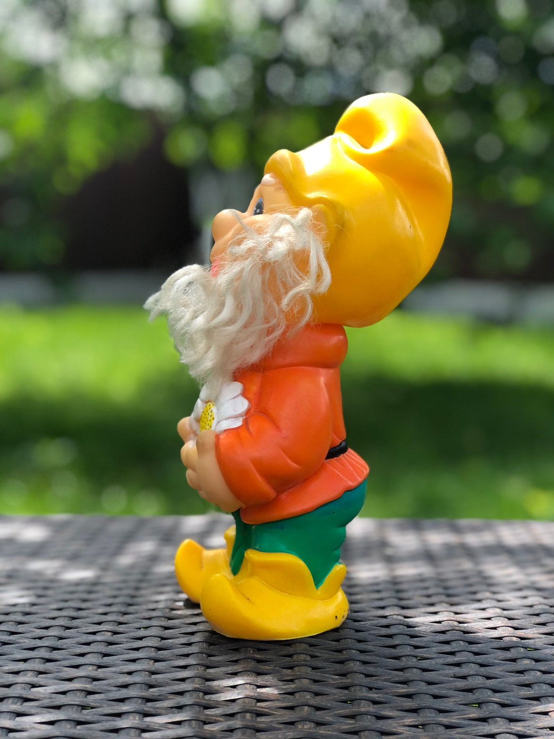 Vintage rubber gnome children's toy gnome gnome with Etsy
