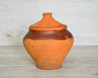 Old Red Clay Pot, Ancient Rus Ceramic Tableware POT, Russian Pot, Antique Pot, Ceramic Gift, Ceramic Tableware