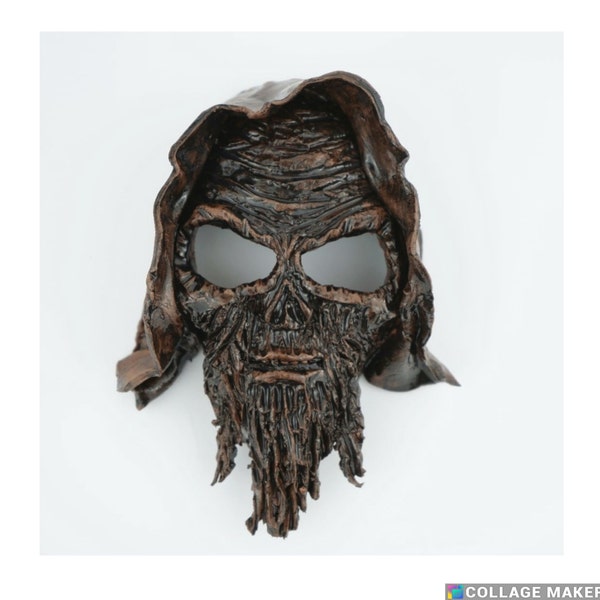 Keramik Mephistopheles Maske, Teufelsgesicht, Dämonenmaske, Wandmaske, Halloween Geschenk,